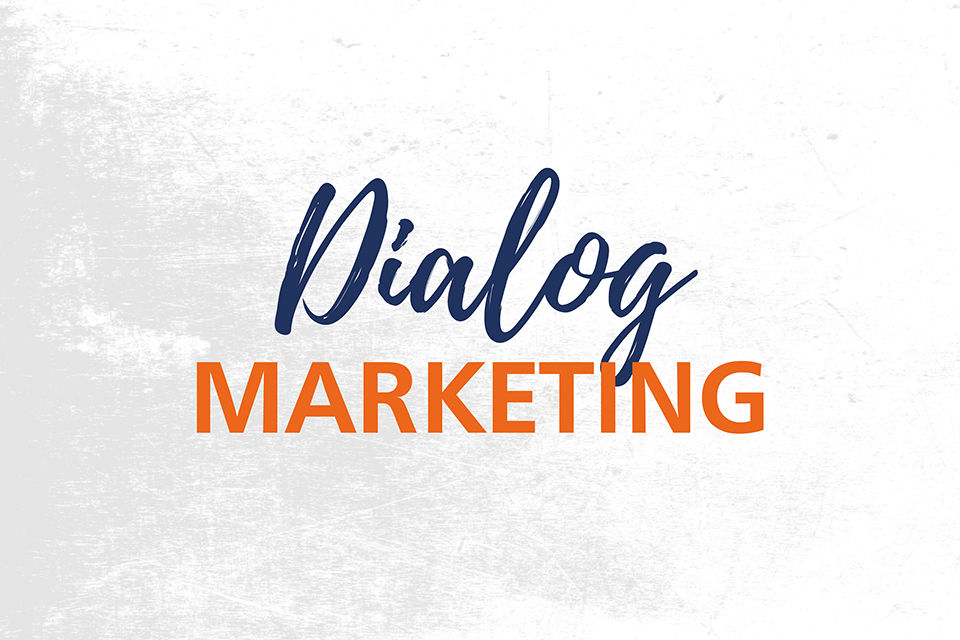 Schriftzug: Dialogmarketing
