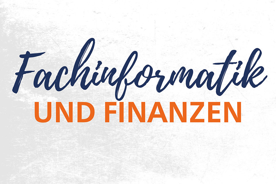 Schriftzug: Fachinformatik und Finanzen