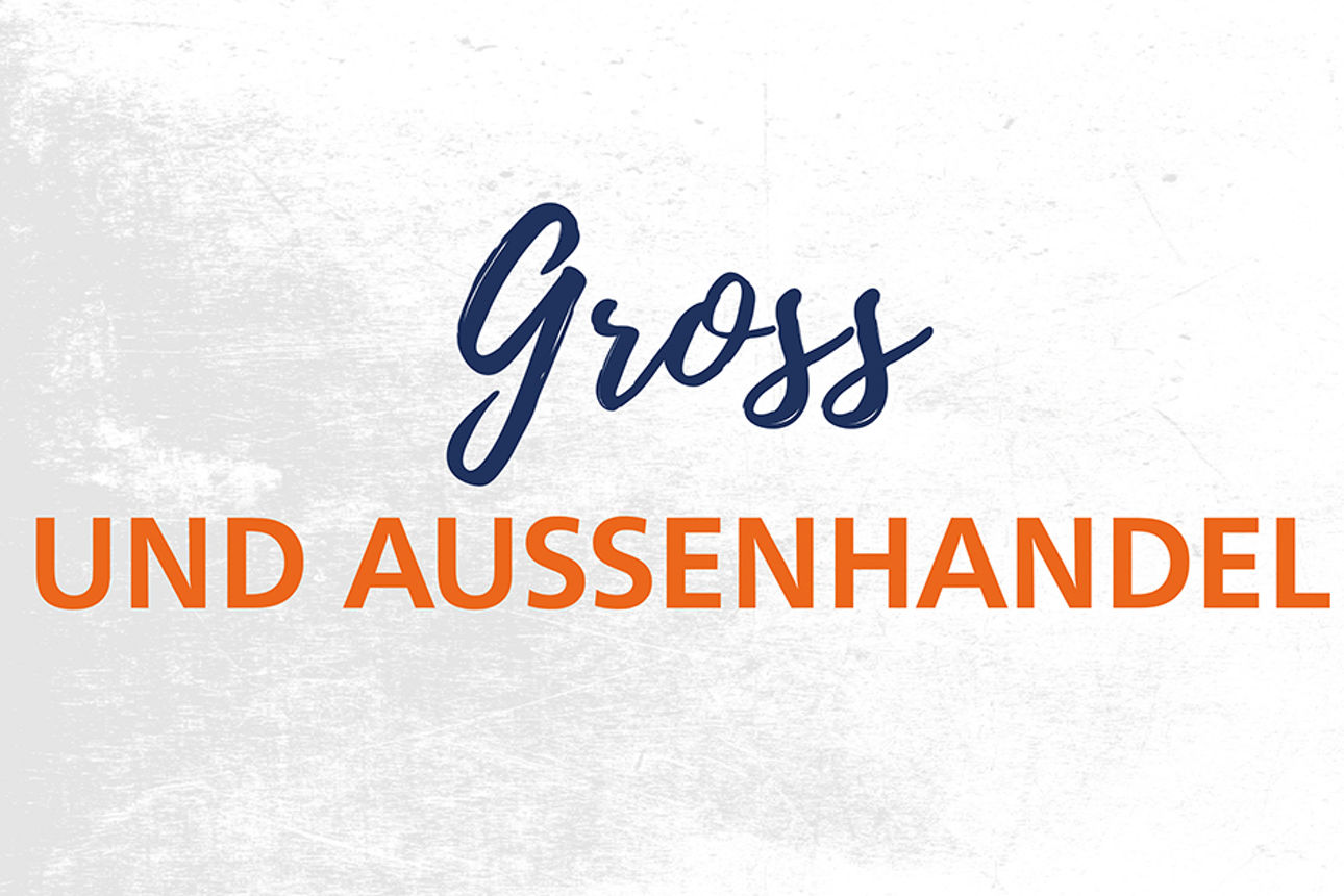Schriftzug: Groß- und Außenhandel