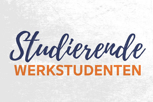 Schriftzug: Studierende & Werkstudenten