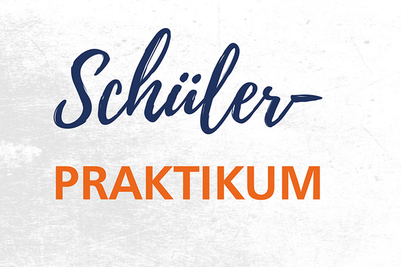 Schriftzug: Schülerpraktikum