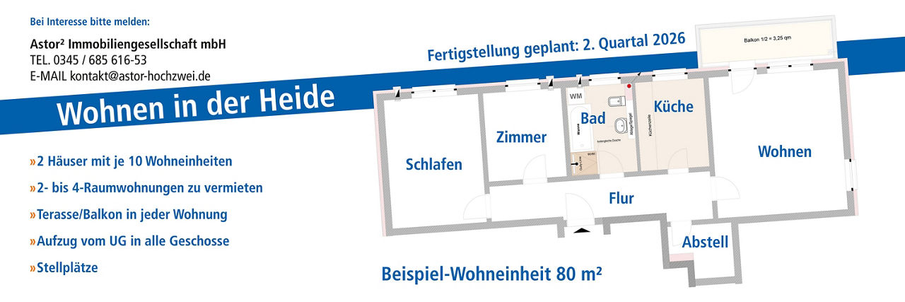 Wohnung zu vermieten in Artern