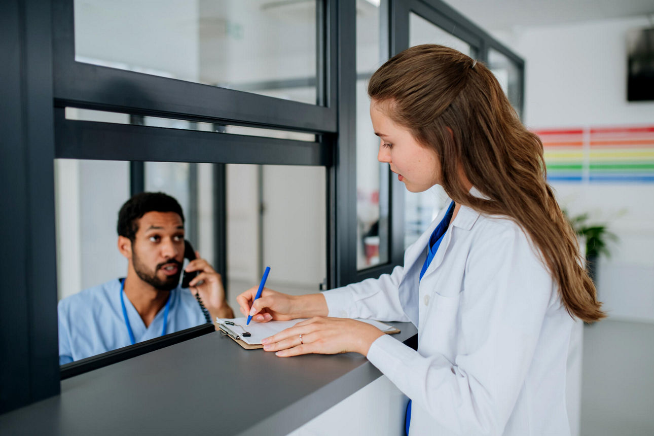Krankenhaus Empfang