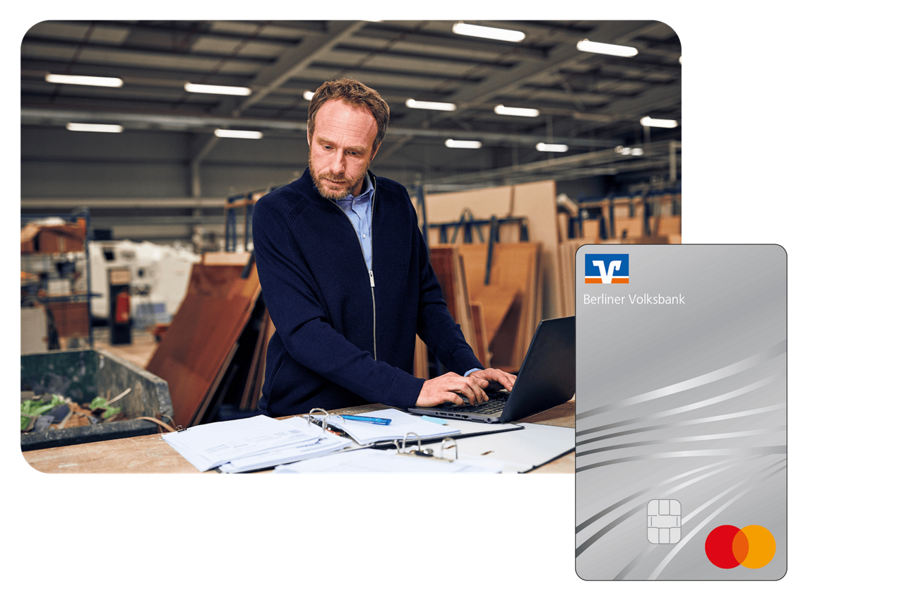 Abbildung der Firmenkreditkarte