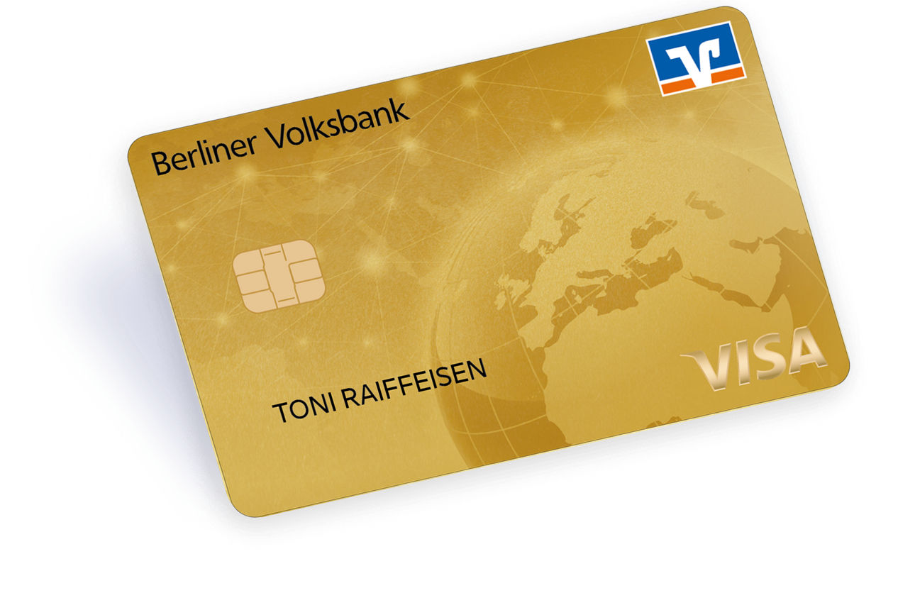 Abbildung einern Firmenkreditkarte Gold