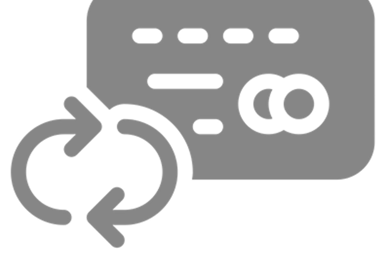 Icon das eine Aufladung der Karte symbolisiert.