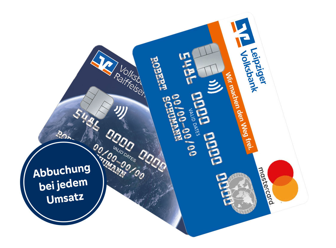 Kartemodell DirectCard mit zwei verschiedenen Designs