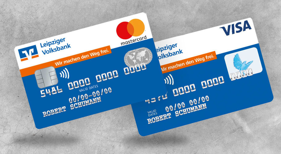 Visa oder Mastercard bei der Leipziger Volksbank