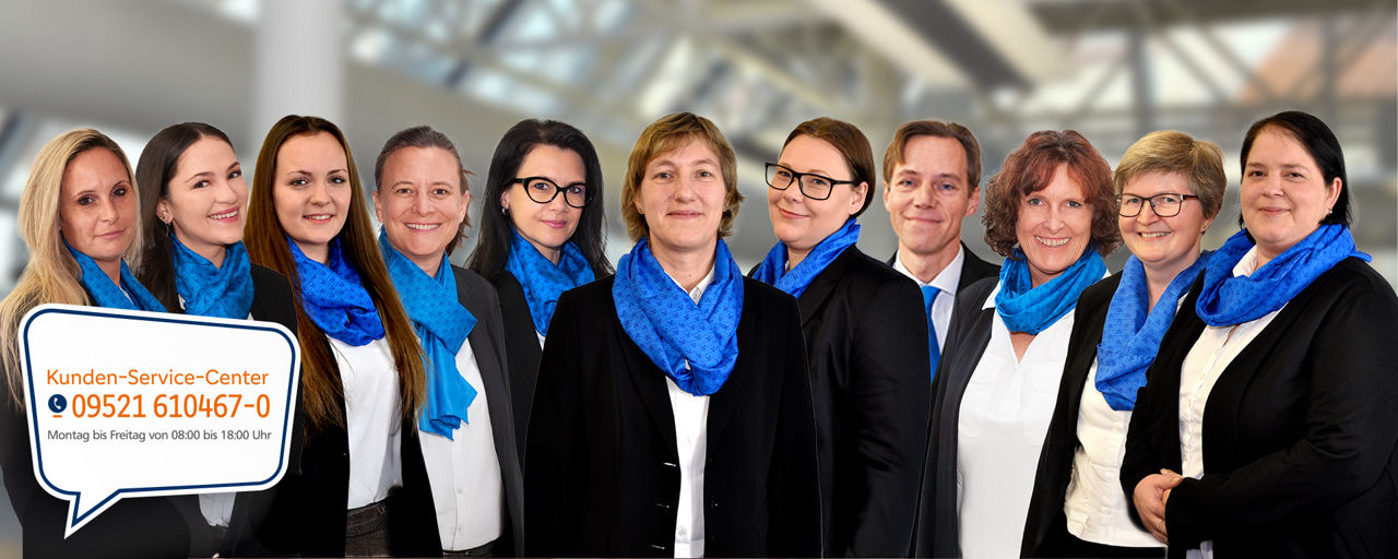Die Mitarbeitenden unseres Kunden-Service-Centers
