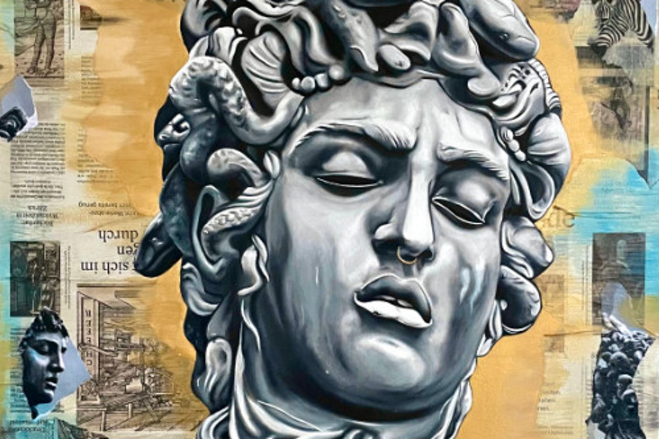 Kunstwerk Anna Hüllner Griechischer Gott