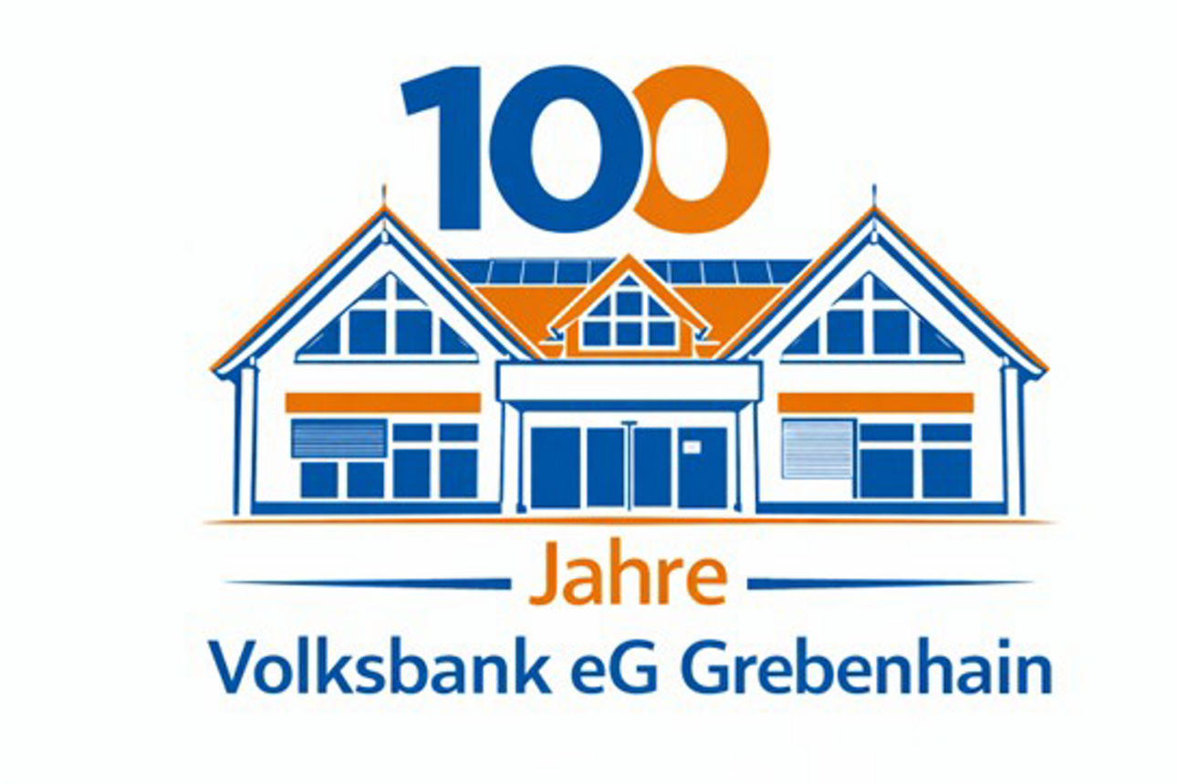 Logo 100 Jahre Volksbank eG Grebenhain