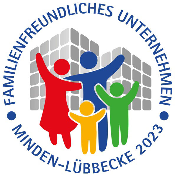 Logo "Familienfreundliches Unternehmen" für Minden-Lübbecke 2023