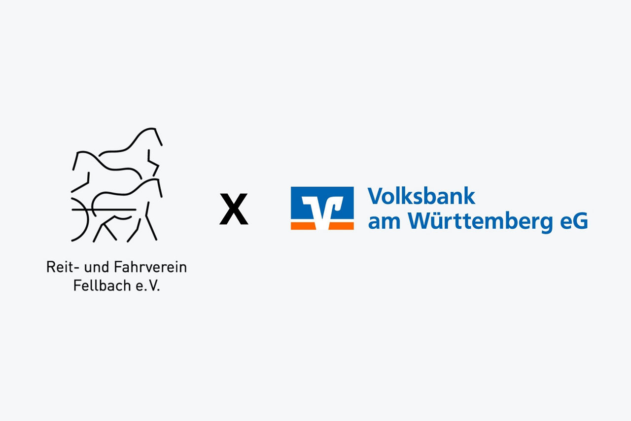 Logo Reitverein x Volksbank am Württemberg eG