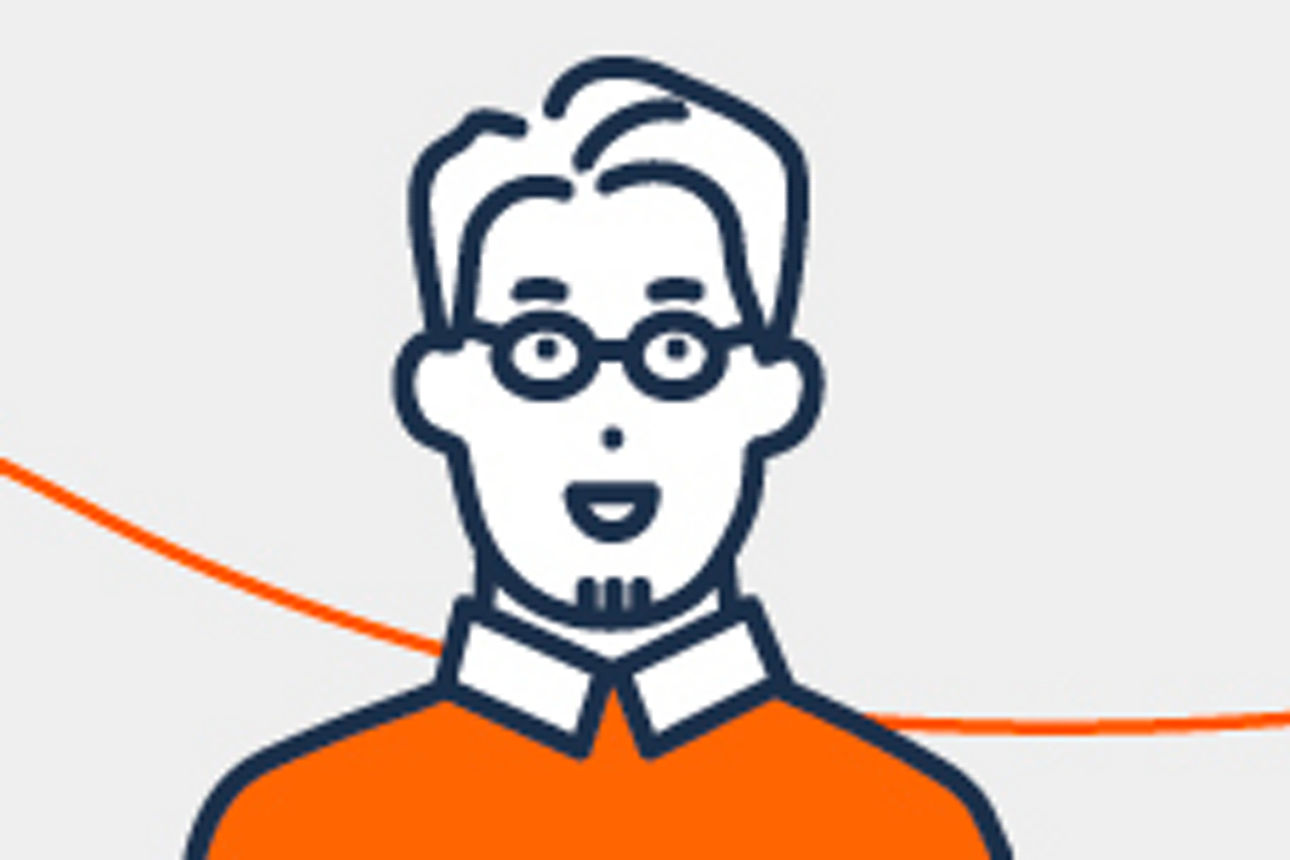 Illustration eines jungen Mannes