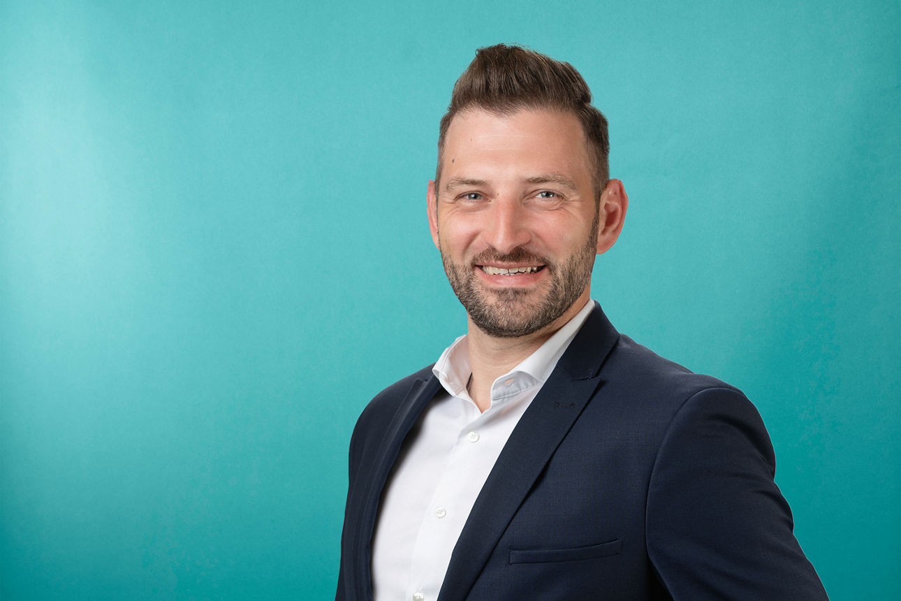 Porträt von Marc Bläsing - Teamleiter Mittelstand und Gewerbekunden Oberhessen bei der VR RegionalBank