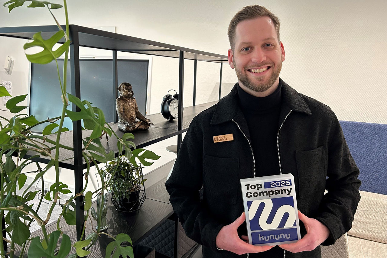 Marvin mit dem Top Company Award 2025
