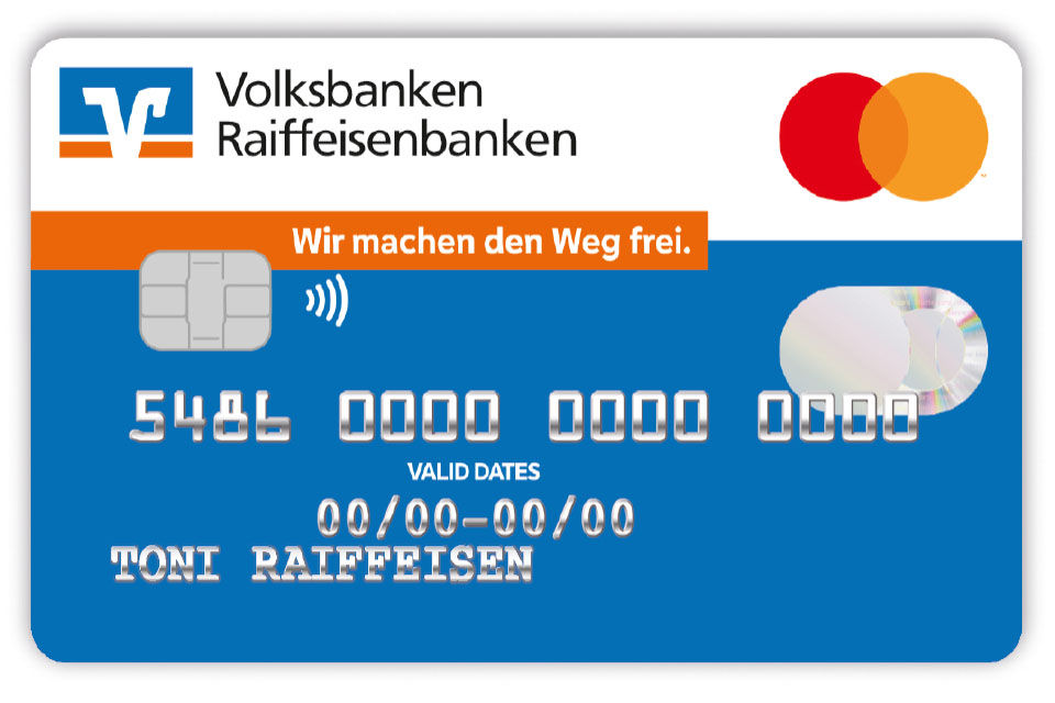Kreditkartenabbildung Standard als Mastercard