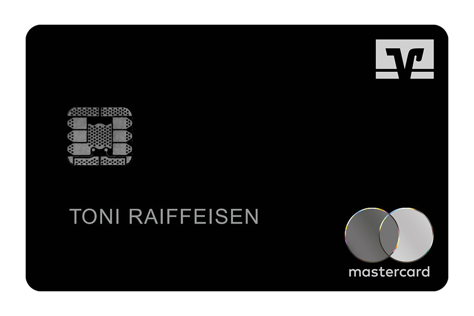 Kreditkartenabbildung ExclusiveCard schwarze Metallkarte