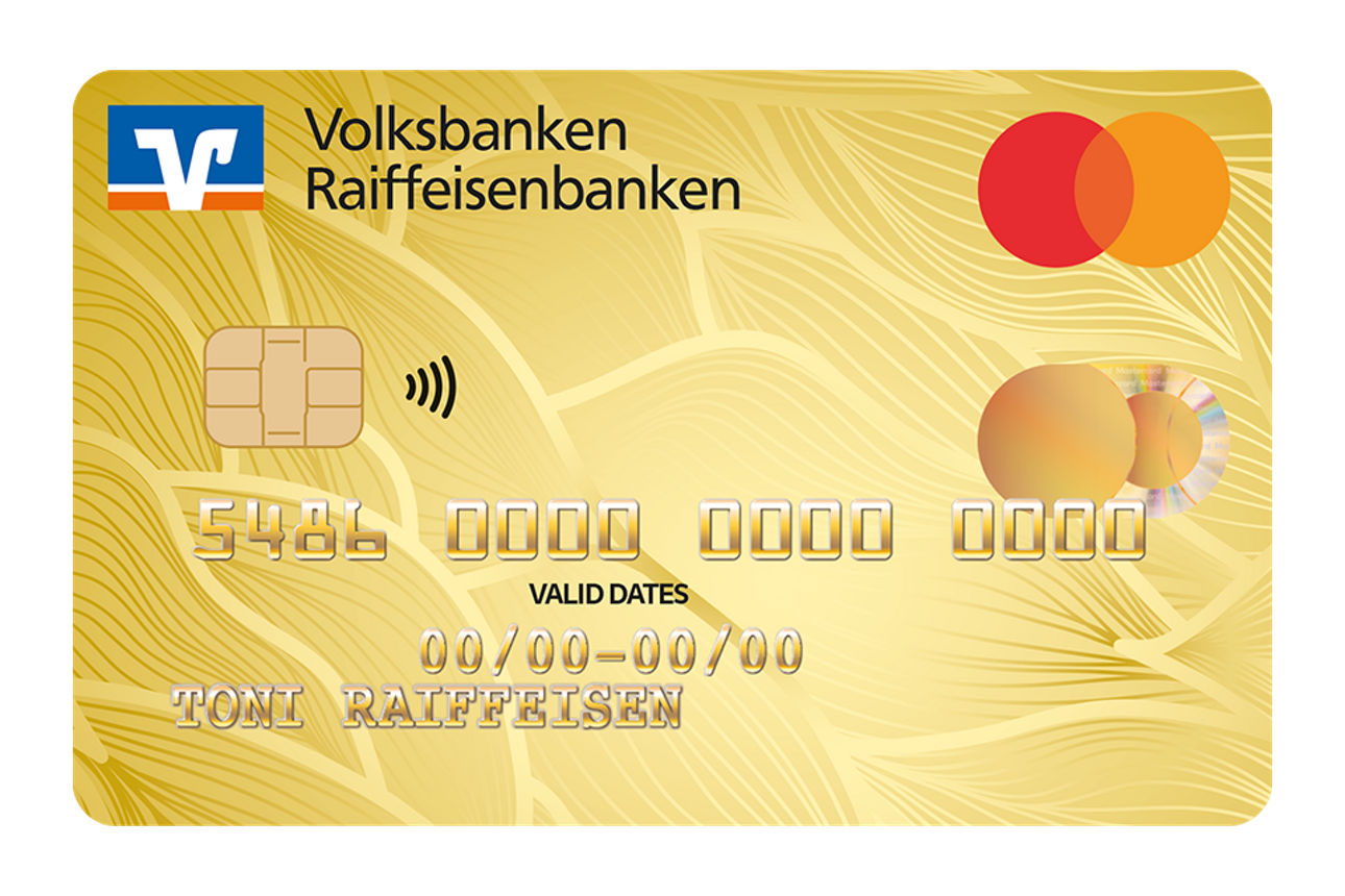 Mastercard goldene Kreditkarte