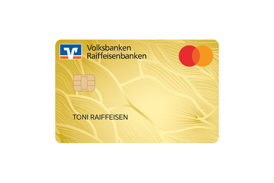 Kartenabbildung der Naturliebe GoldCard als Mastercard