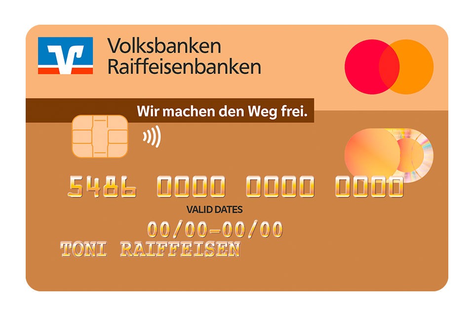 Kreditkartenabbildung GoldCard Gold