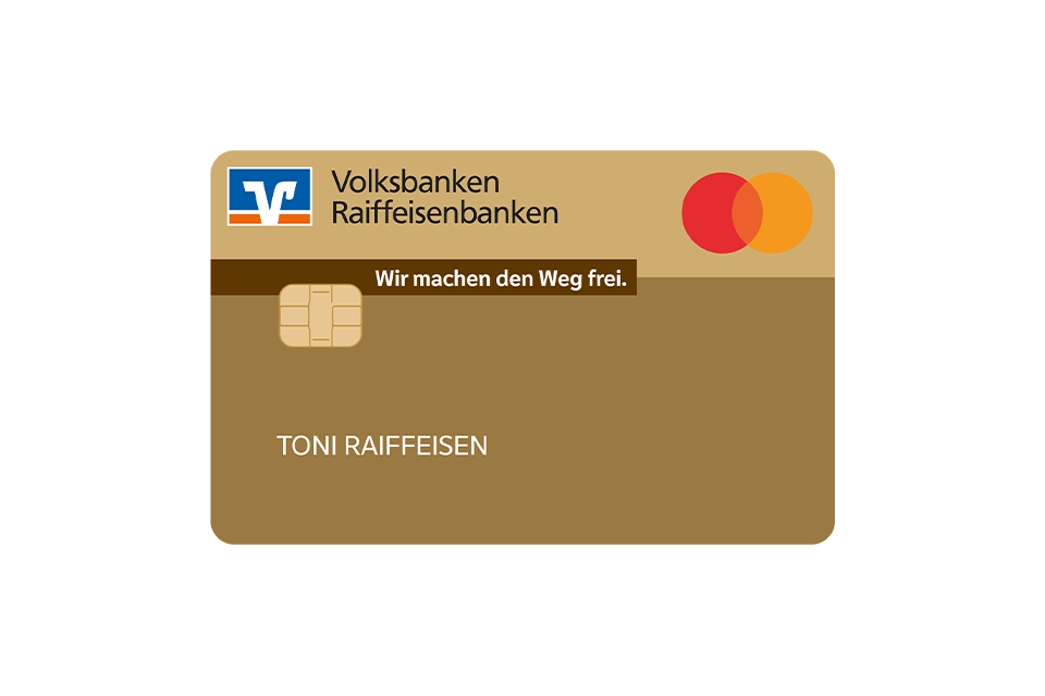 Kreditkartenabbildung GoldCard Gold