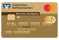 Kreditkartenabbildung Mastercard Gold Standard