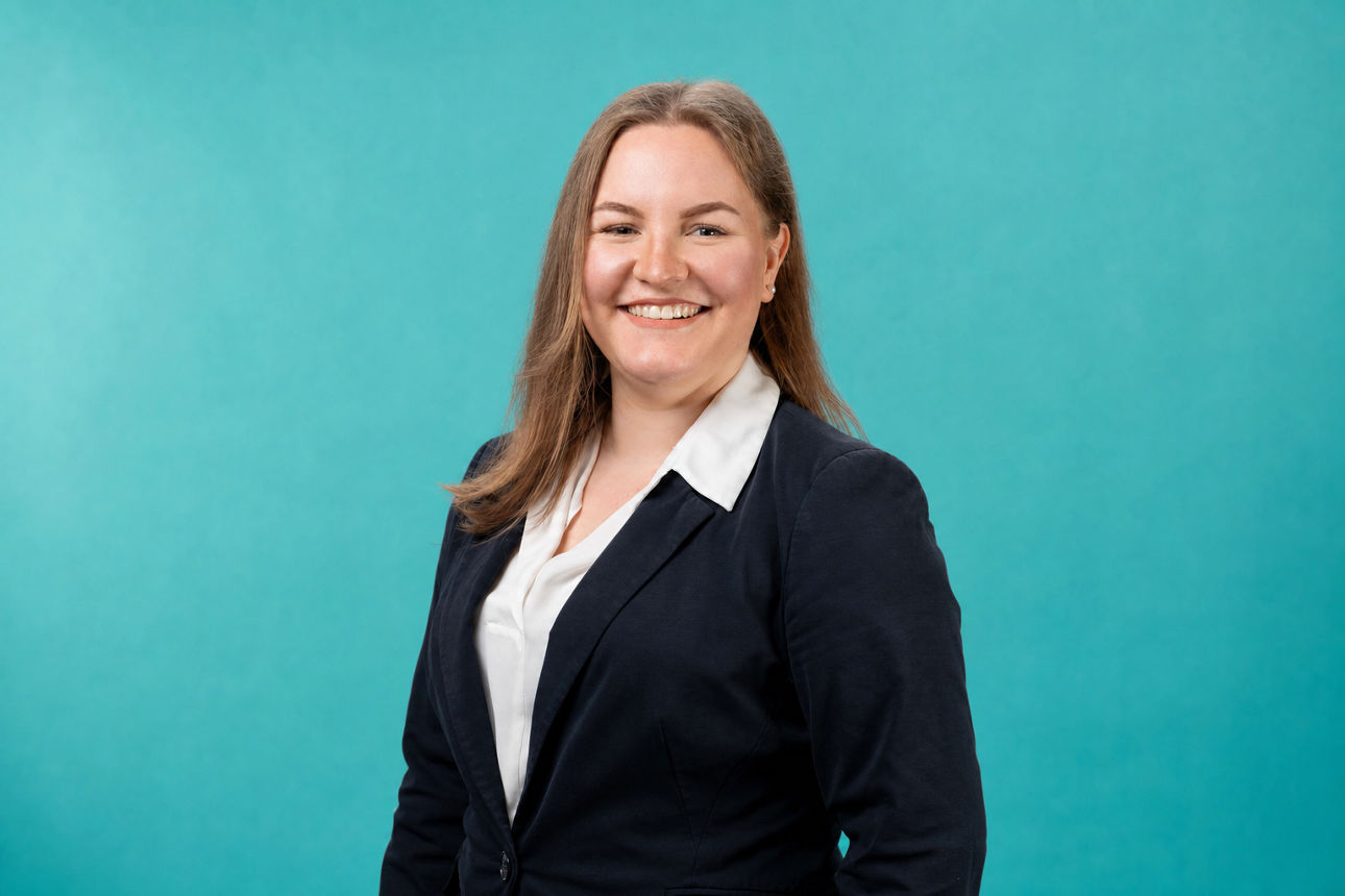 Porträt von Maxine Scharfenorth Bohlender - Nachhaltigkeitsmanagerin bei der VR RegionalBank