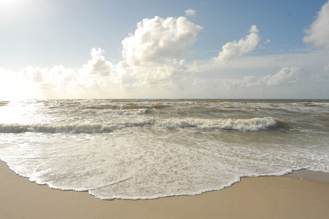 Wellen am Sylter Strand