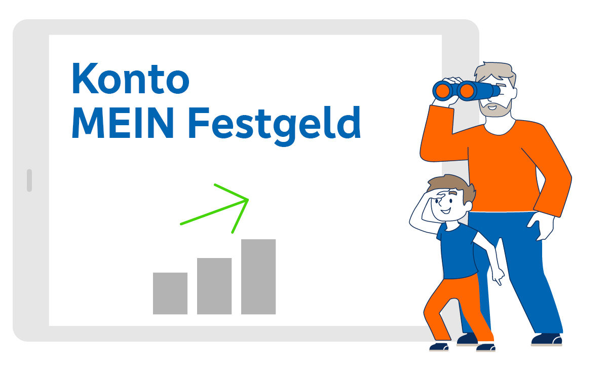 Grafik MEIN Festgeld Konto eröffnen