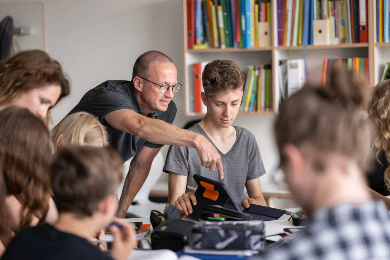 Lehrer und Schüler
