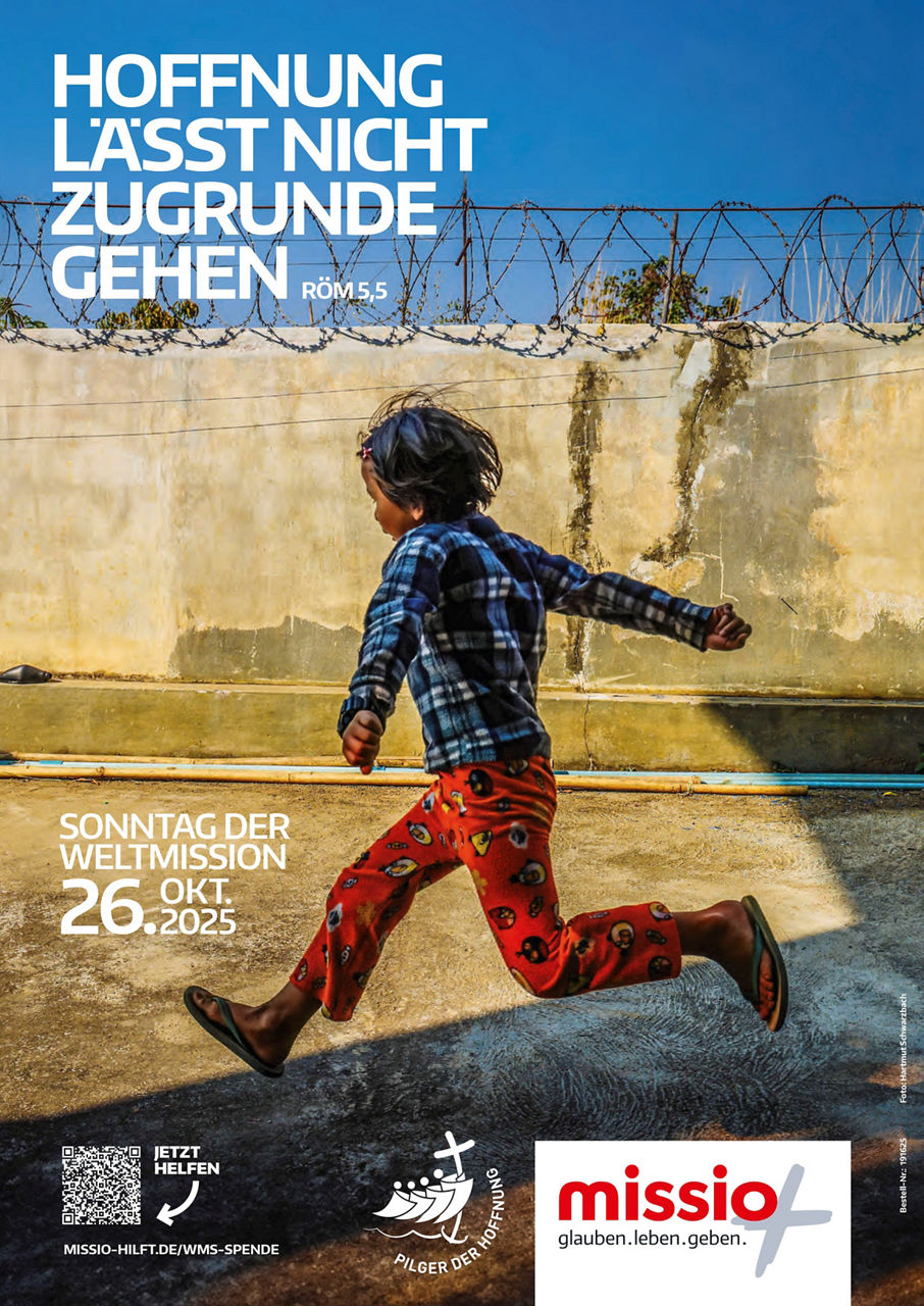 Plakat zum Weltmissionssonntag 2025