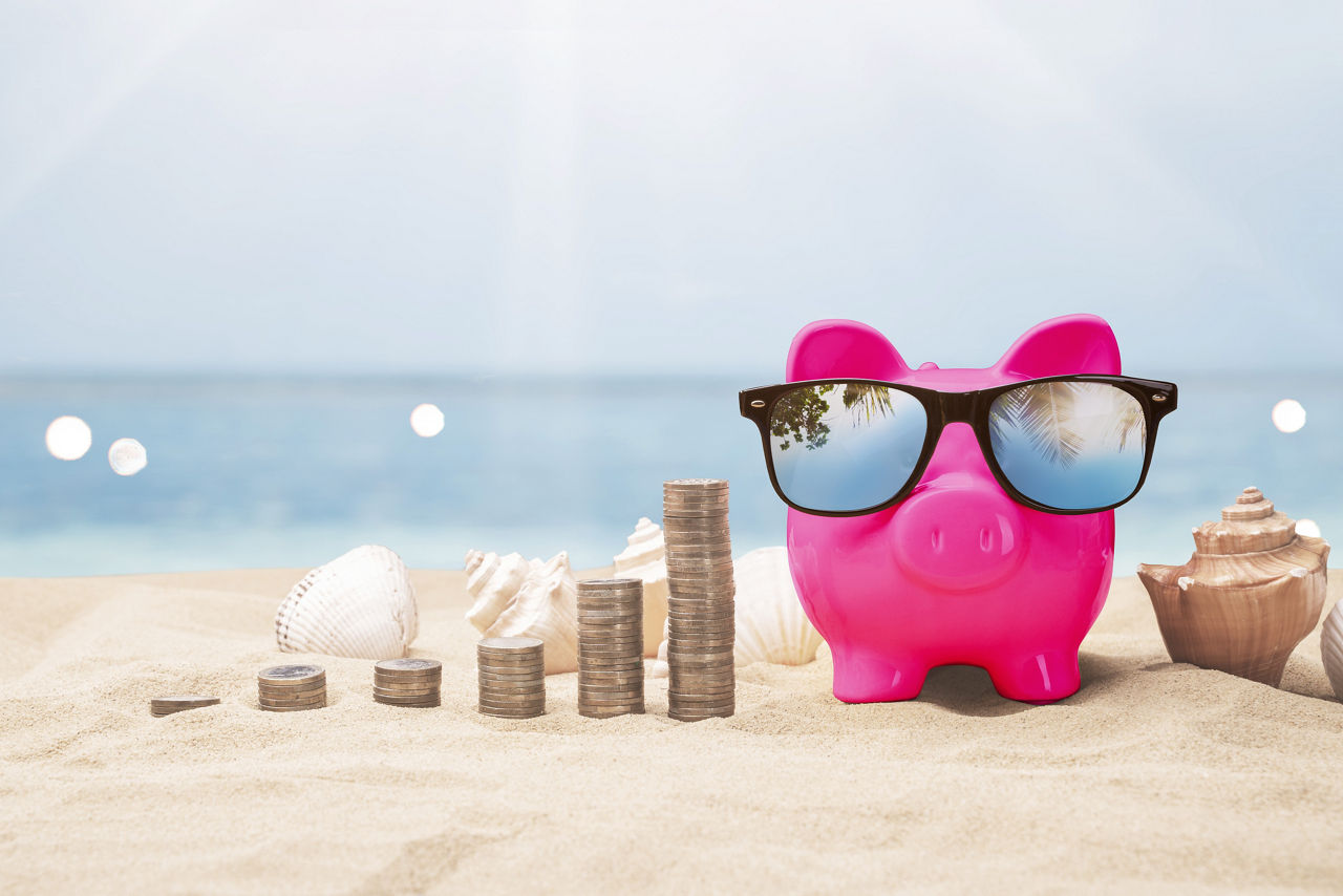 MKB Sparschwein am Strand