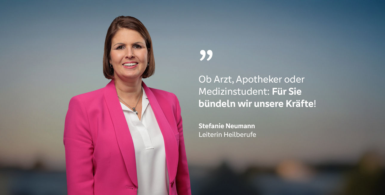 Bild von Stefanie Neumann, Leiterin Heilberufe der Münchner Bank eG