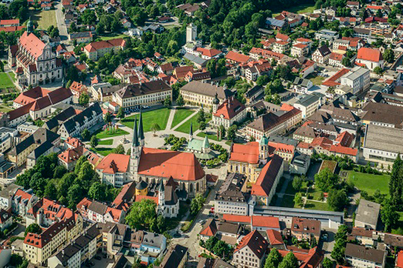 Vogelperspektive von Altötting