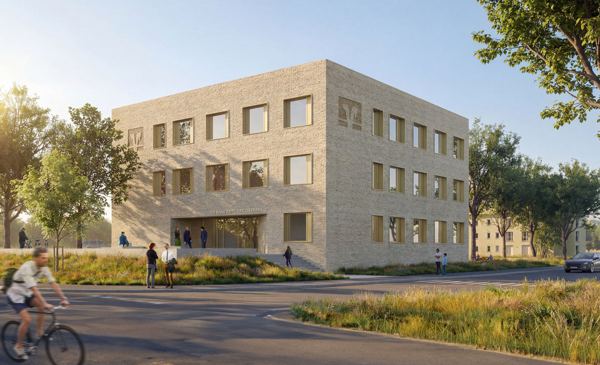 Modellbild Neubau Filiale Schwandorf