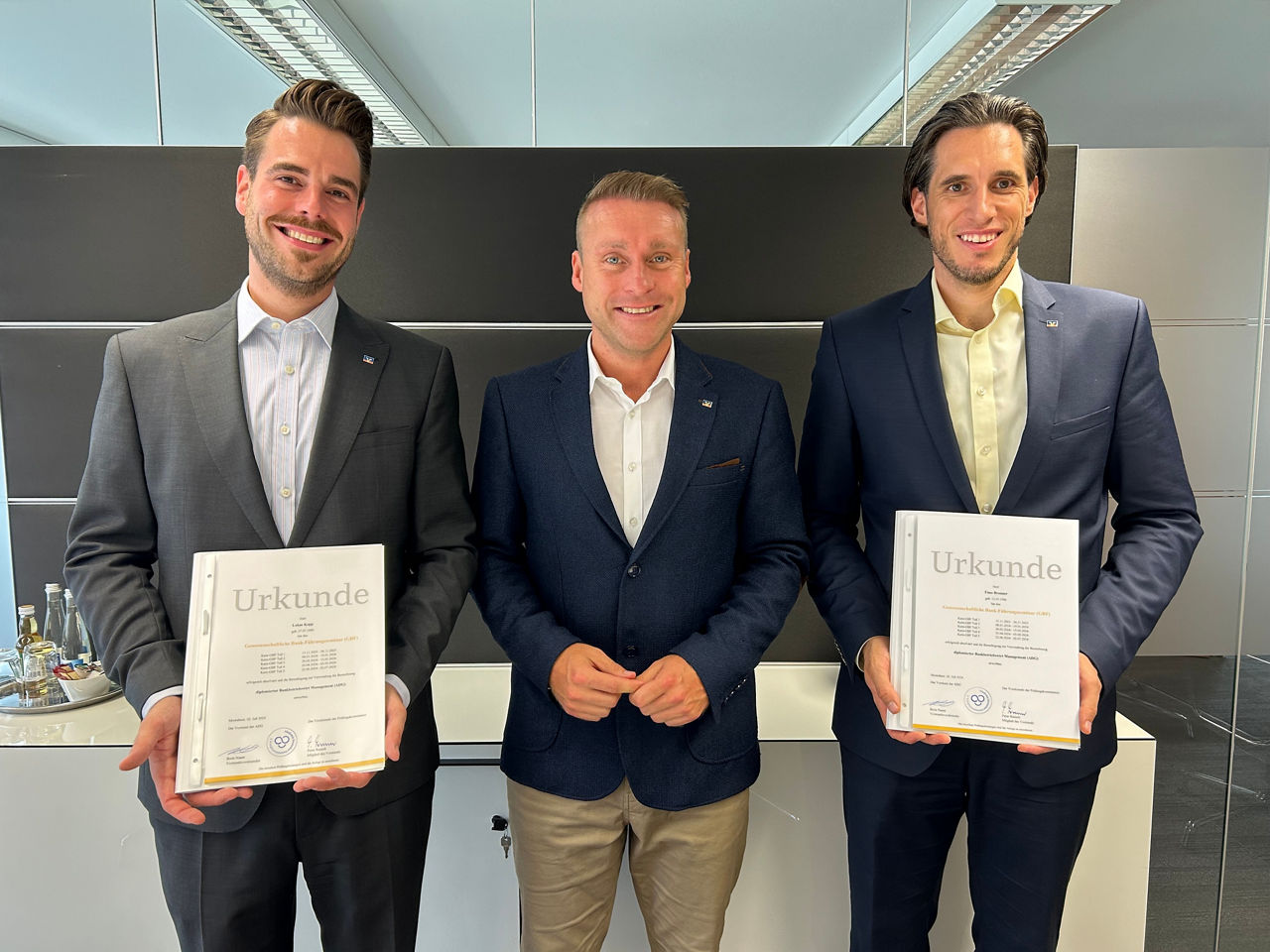 Lukas Kopp, ARV BM Constantin Braun und Timo Brunner