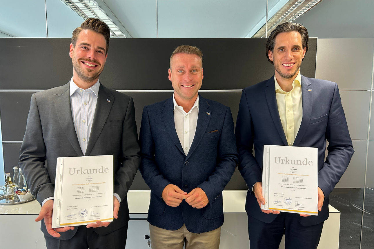Lukas Kopp, ARV BM Constantin Braun und Timo Brunner