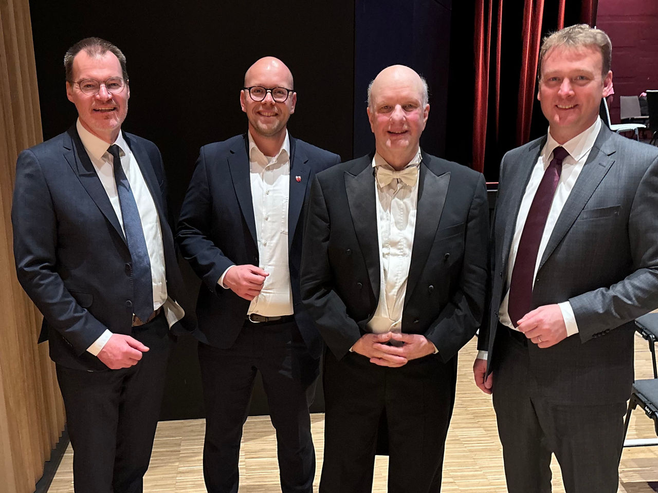 Auf dem Foto Ulf Lange, Simon Panke, Volker Hartung, Marc Indefrey