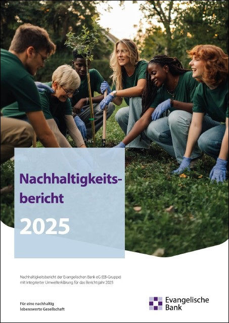 PDF-Cover vom Nachhaltigkeitsbericht 2025