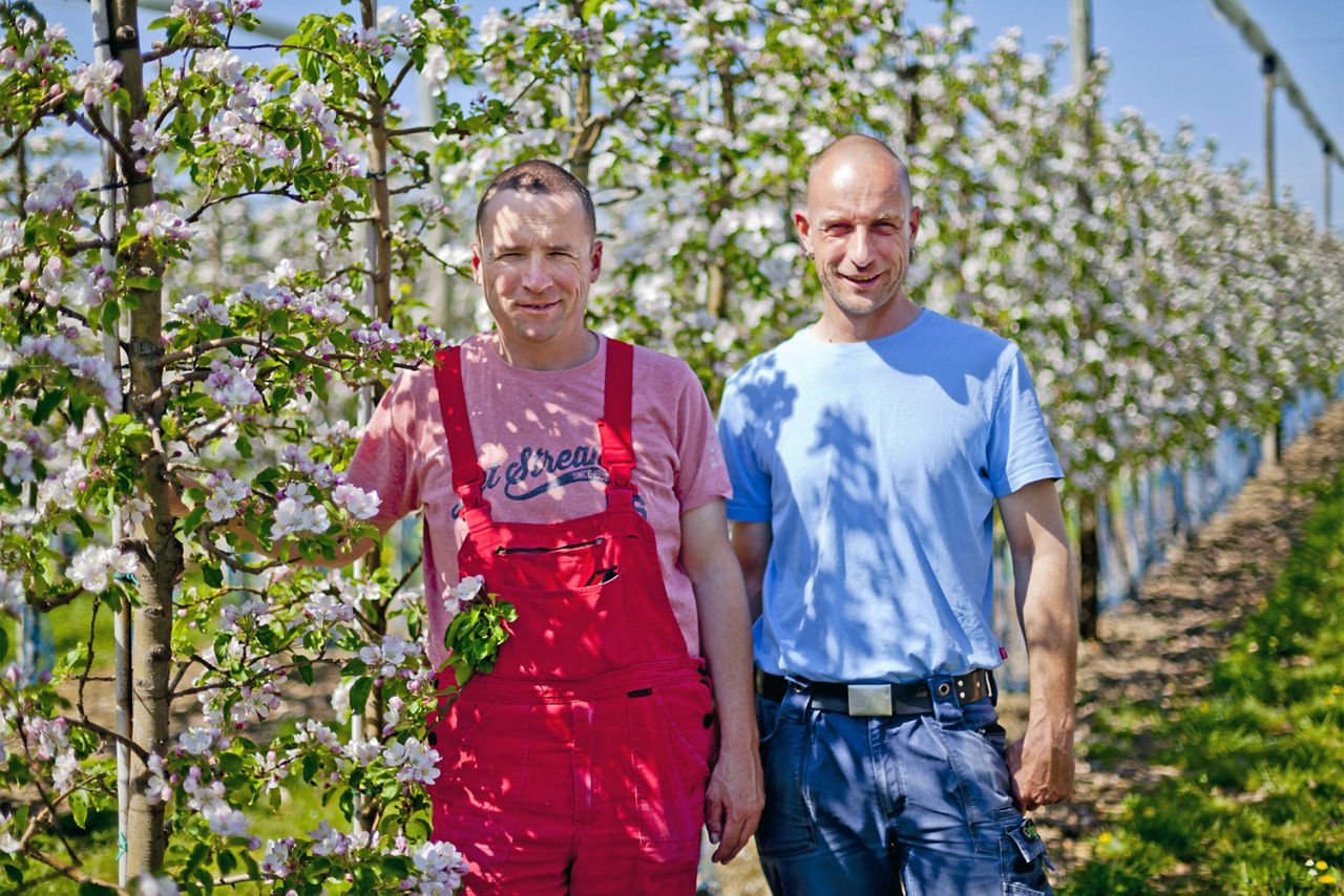Reinhard und Roberto Geier, Inhaber Obstgut Geier GbR