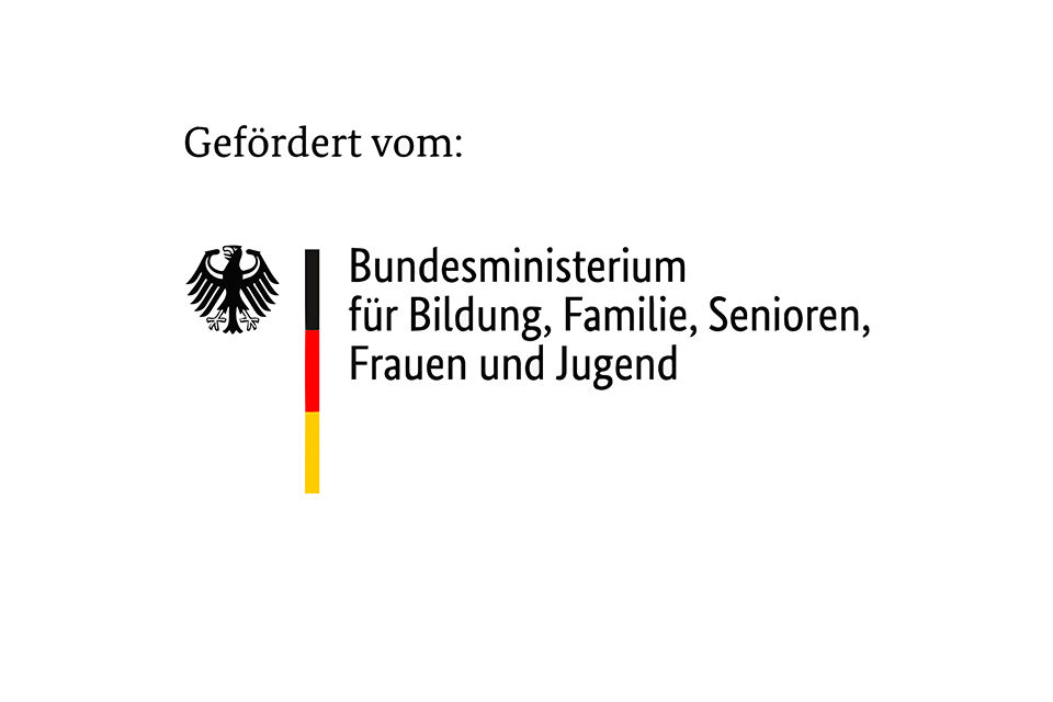 Siegel: ubiMaster wird vom Bundesministerium für Bildung, Familie, Senioren, Frauen und Jugend gefördert.