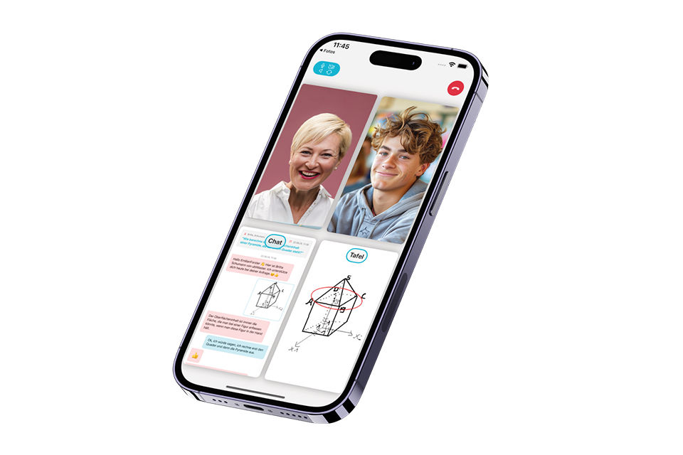 Ansicht der ubiMaster-App auf einem Smartphone