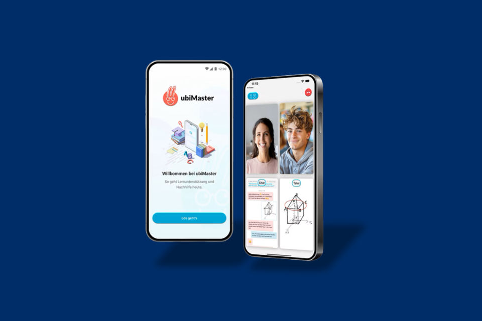 Ansicht der ubiMaster-App auf einem Smartphone