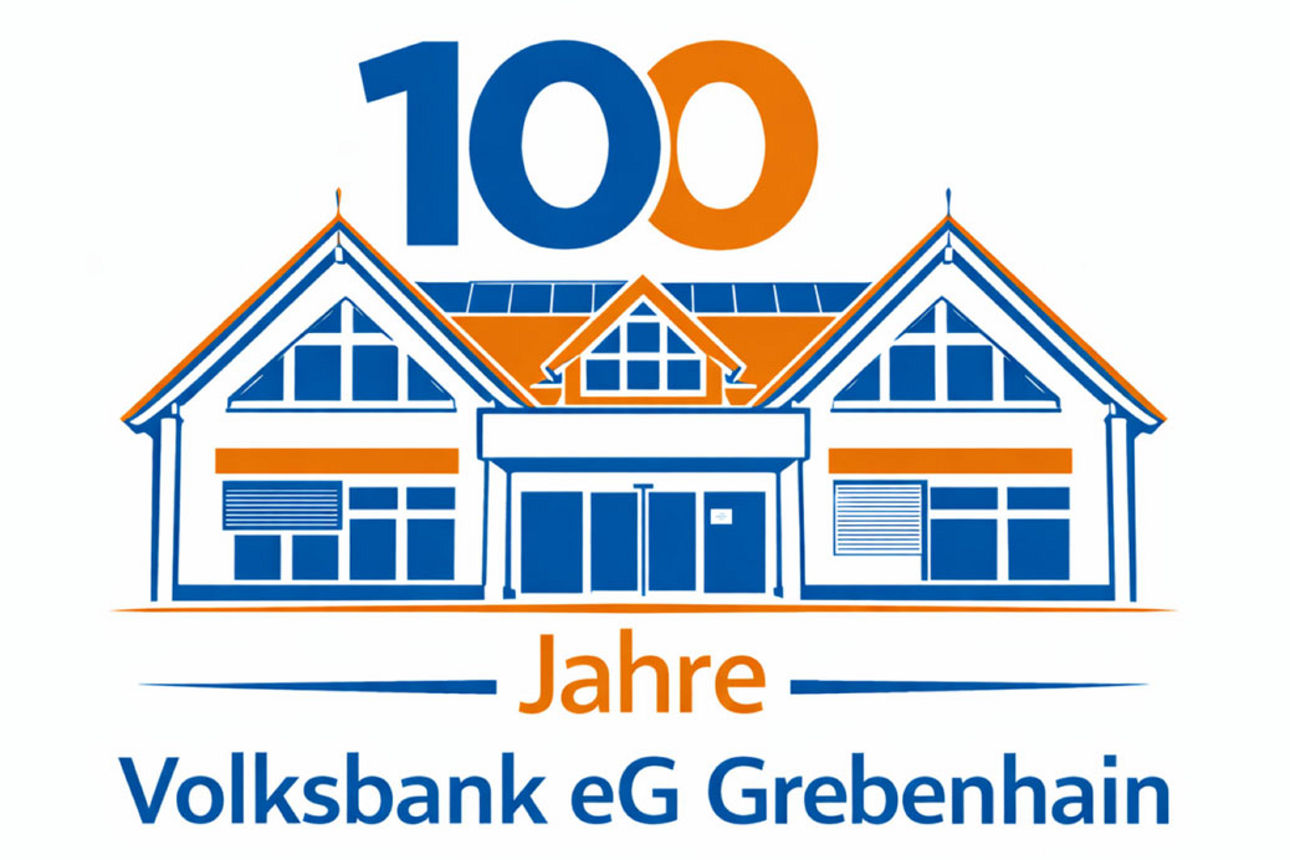 Logo 100 Jahre Volksbank eG Grebenhain