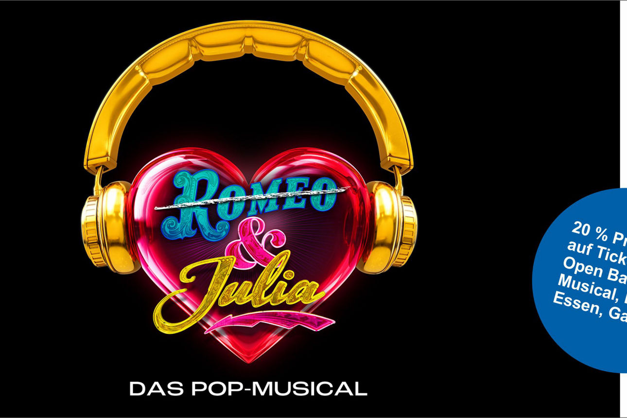 Das Poster vom Musical „&Julia – Das Popmusical“.