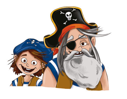 Zahnpirat Paul und ein alter Pirat