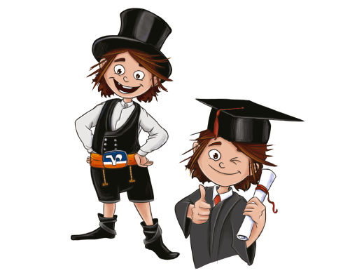 Zahnpirat Paul als Zimmermann und Student