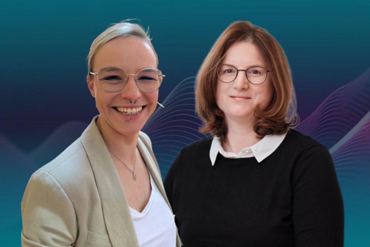 Jenny Pavel, Leading Nurse aus Altenkunstadt, und Nadine Brunn, stellvertretende Bereichsleitung Einrichtungsmanagement
