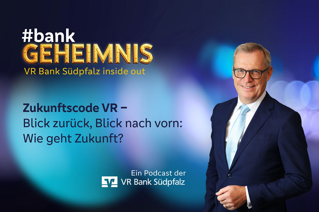 Das Motiv zu unserer Podcastfolge 13 zeigt Christoph Ochs zum Thema "Zukunftscode VR"
